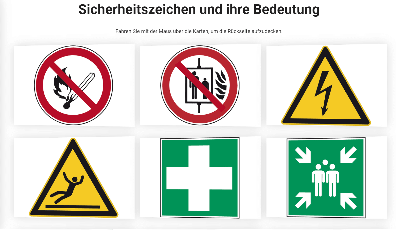 Arbeitssicherheit im Büro...