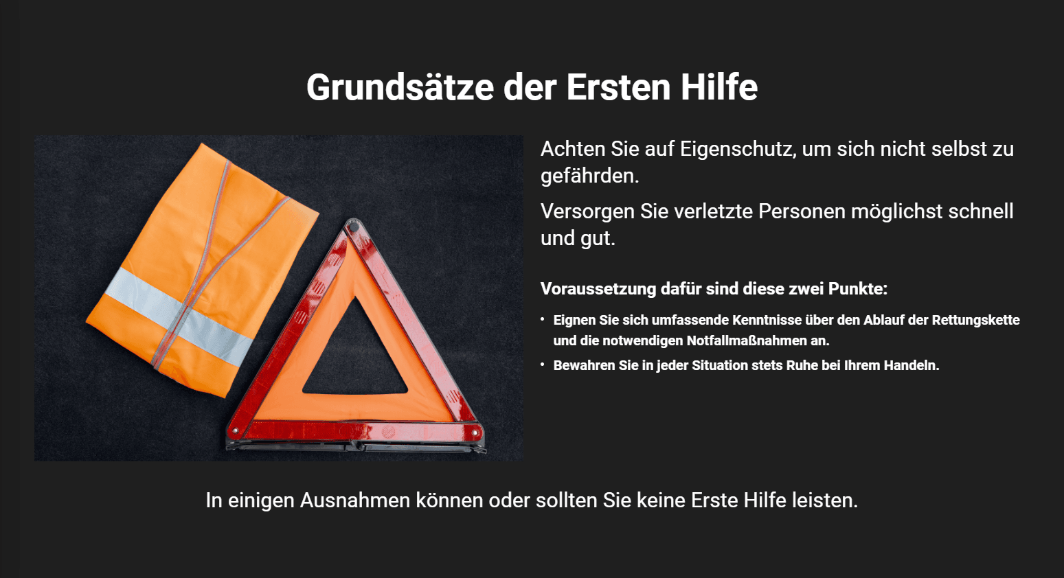 Erste Hilfe...