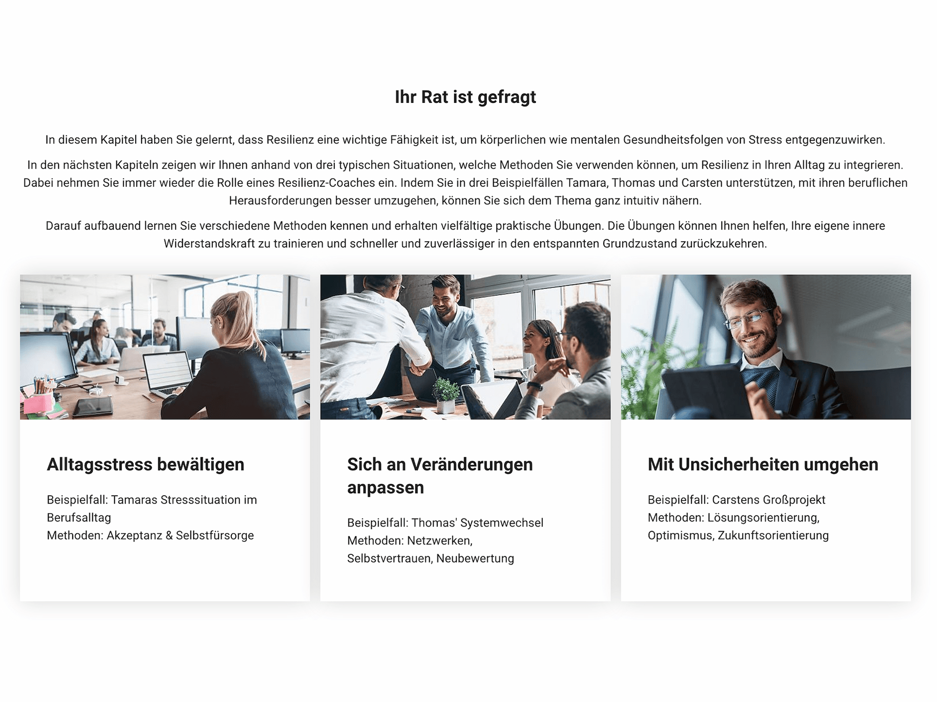 Resilienz trainieren und steigern ...