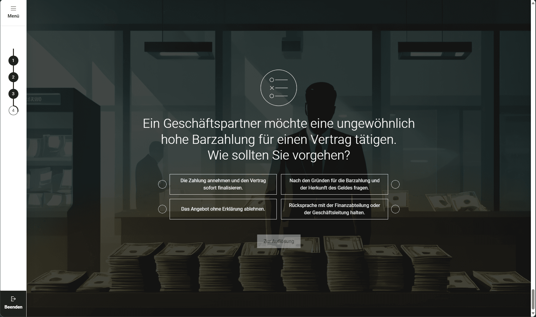 Geldwäsche...