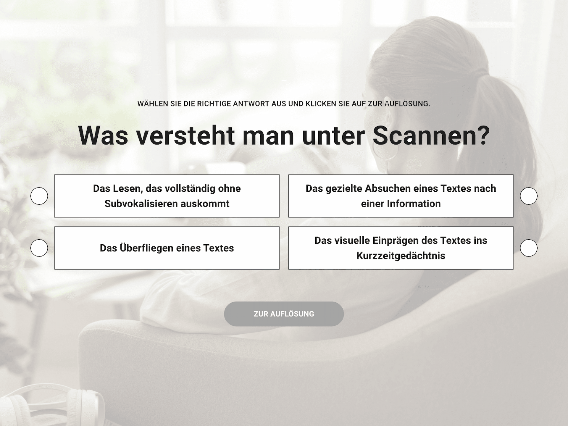 Speed Reading lernen ...